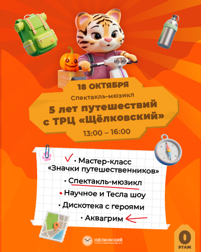 5 лет путешествий с ТРЦ «Щёлковский»