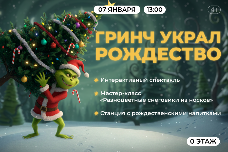 Интерактивная программа «Гринч украл Рождество»