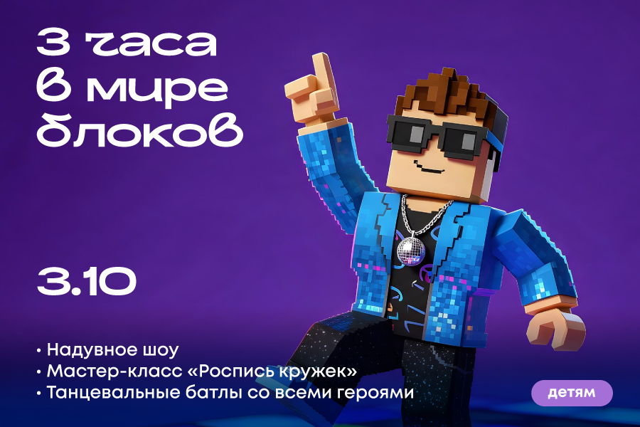 Три часа в мире блоков в ТРЦ «Щёлковский»